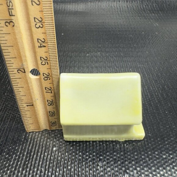 Vintage Japan Pottery Stoneware Miniature Doll House Dogs House Figurine Yellow - Picture 3 of 12